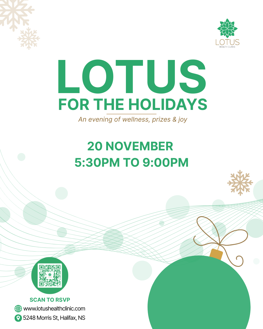 Lotus for the Holidays - An Evening of Wellness, Celebration, and Connection